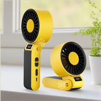 Foldable Handheld Fan 150 High Speed Adjustable Noise Free USB Rechargeable 5000mAh Lightweight Design Cooling