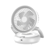 Foldable Wall-mounted Fan with Night Light 360° Rotational Airflow Desktop Electric Fan 5 Wind Speed Adjustable Air Circ