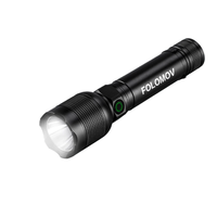 Folomov Hold-1 1000LM High-Power Long-Range 18650 Flashlight With Battery Super Bright Type-C Rechargeable Mini Torch Mu