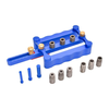 FONSON TOOLS Self Centering Doweling Jig Punch Locator Kit with 6mm 8mm and 10mm Drill Sleeves for Woodworking Joinery