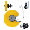 For Bambu Lab X1 X1C P1P Hardened Steel Gear Set Helical Gear Double Bearing POM Material Aluminum Bracket for 3D Printe
