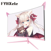 For Black Myth:WuKong FYHXele 27inch Pink Curved Monitor QHD 2K 165hz 1800R Gaming Display HDR10 Free-Sync Desktop Scree