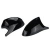 For BMW E90 E91 2005-2007 E92 E93 2006-2009 Glossy Black Rear View Mirror Cap Cover Replacement Left & Right