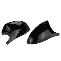 For BMW E90 E91 2005-2007 E92 E93 2006-2009 Glossy Black Rear View Mirror Cap Cover Replacement Left & Right