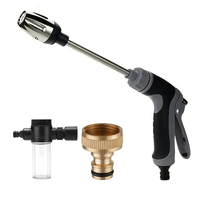 For Car Washing 3/4" High-Pressure Water Spayer Garden Washer Hose Nozzle Garden Watering Hose Cleaning Tool Handle Spra