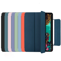 for iPad Air/Pro 11 2024 3-Fold Magnetic Double-sided Protective Leather Case Auto Wake up and Sleep Silicone Cover Brac