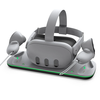 for Meta Quest VR Helmet Charging Dock with LED Ligth Bar Headset Handles Grip Storage Rack VR Accessories for Quest 3
