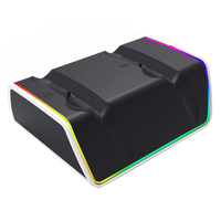 For PS5 Dual Wireless Gamepad Charging Stand RGB Light Charger Dock KJH-P5D-012