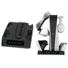 for PS5 Mutifunctional Dissipation Base PSVR2/PS5 Controllers Charging Base with Display Light Can Accommodate Helmet/Ea