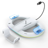 for PS5 Slim Vertical Stand with RGB LED Lighting and PS5 Slim Controller Quick Charger for Playstation 5 Slim