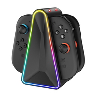 For Switch2 4-in-1 Handles Charging Grip with RGB Light Joy-con Left and Right Handles Charger Dock YZC-520