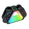 For Switch2 Left and Right Handle 4-in-1 Charging Stand NS2 Triangle Handle Charging Base with RGB Light IPLAY HBS-2801