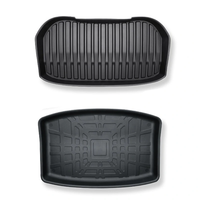 For Tesla Model 3 2024 Highland Refreshed Version Car Front / Rear Trunk Mats Armrest Box Lower Pad Mat / Center Console