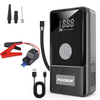 FOXSUR Intelligent Portable Car Jump Starter LED Light Multi Functional Emergency Starting Power Supply with Smart Clamp