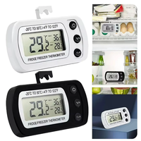 Fridge Thermometer With Hook Anti-Humidity Refrigerator Freezer Electric C/F Conversion LCD Display Digital -20°C to 50°