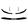 Front Bumper Lip Spoiler Kit Gloss Black Carbon Look ABS Material Sport Style Aerodynamics Car Body Tuning Accessories f