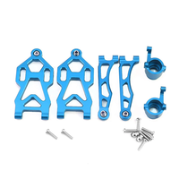 Front Upper Lower Swing Arms Steering Cup For 1/16 SCY 16101 16201 JJRC Q117 Q130 Q132 Metal Upgrade Accessories RC Car
