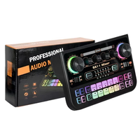 FUHAM SX11 Professional Mixing Grade Sound Card Audio Interface Sound Card 48V Power Live Streaming Recording Podcast St