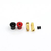 Furitek Heatsink Plug Grips w/4mm w/4-5mm w/5mm Black/Red
