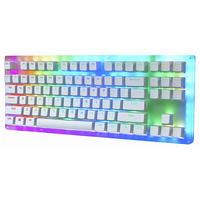 GAMAKAY K87 Mechanical Keyboard 87 Keys Hot Swappable Type-C Wired USB 3.1 NKRO Translucent Glass Base Gateron Switch AB
