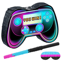 Game on Theme GamePad Pinata Bundle with Blindfold Stick for Birthday Game Night Party Decoration Toys