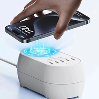 [GaN Tech] Bakeey 140W 5-Port USB PD Charger Desktop Charging Station with 15W Wireless Charger Fast Wireless Charging D
