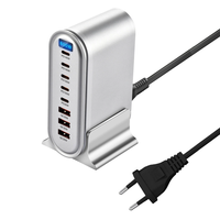 [GaN Tech] Bakeey YMX-613 600W 8-Port USB PD Charger 3USB-A+5USB-C PD QC Fast Charging Digital Display Desktop Charging