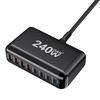 [GaN Tech] Bakeey YMX-908 240W 8-Port USB PD Charger 4USB-A+4USB-C PD QC Fast Charging Desktop Charging Station EU Plug