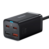 [GaN Tech] Baseus GaN3 Pro 65W 4-Port USB PD Charger 2USB-A+2USB-C PD QC SCP FCP AFC Fast Charging Desktop Charging Stat