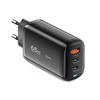 [GaN Tech] Essager 65W 3-Port USB PD Charger 2Type-C+USB-A PD3.0 QC3.0 Fast Charging Wall Charger Adapter EU Plug US Plu