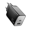 [GaN Tech] ESSAGER ES-CD40 45W 2-Port USB PD Charger USB-A+USB-C PD3.0 QC4.0 PPS FCP AFC Apple 2.4A Fast Charging Wall C