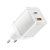 [GaN Tech] ESSAGER ES-CD42 70W 2-Port USB PD Charger USB-A+USB-C QC4.0 PD3.0 AFC FCP SCP DCP PPS BC1.2 Apple2.4A Fast Ch