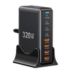 [GaN Tech] ESSAGER YMX-320W 320W 8-Port USB PD Charger 4USB-A+4USB-C PD3.0 QC4.0 PPS SCP AFC FCP Fast Charging Desktop C