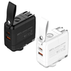 [GaN Tech] LDNIO Q2618 65W 2-Port Portable Travel Charger USB-C+USB-A QC3.0 2.0 AFC FCP SCP Fast Charging Wall Charger A