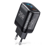 [GaN Tech] USLION BK310 35W 2-Port USB PD Charger USB-A+USB-C PD3.0 QC3.0 SCP FCP AFC Fast Charging Wall Charger Adapter