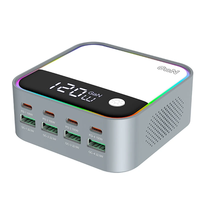 [GaN Tech] WLX-M8 120W 8-Port USB PD Charger 4USB-A+4USB-C PD3.0/2.0 PPS QC3.0/2.0 SCP FCP AFC Apple2.4 BC1.2 Fast Charg