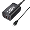[GaN Tech]Bakeey 200W 6-Port USB PD Charger 3USB-A+3USB-C Fast Charging Desktop Charging Station EU Plug US Plug for iPh