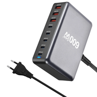 [GaN Tech]Bakeey YMX-600W 600W 8-Port USB PD Charger 5USB-C+3USB-A QC PD3.1 Fast Charging Desktop Charging Station EU Pl