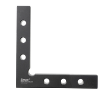 GANWEI 120x120mm Carpenter Square Ruler 90 Degree Right Angle Ruler Alluminum Alloy L Ruler Woodworking Measuring