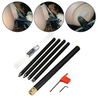 GANWEI Carbide Wood Lathe Truning Tools Wood Chisel Diamond Shape Round and Square Turning Tool Grip Handle