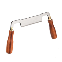 GANWEI MG0-000-0119 Woodworking Draw Knife HSS Blade 6mm Thickness 110mm Width Ergonomic Wooden Handles Precision Wood C