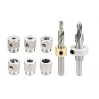 Ganwei Step Drill M6 M8 High Quality Steel Drill Bit Set 6mm 8mm 10mm 14mm Aluminum Profile Advanced Knurled Adapter Rin
