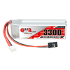 Gaoneng GNB 7.4V 3300mAh 5C 2S LiPo Battery JR Plug for Airtronics / Sanwa MT-4M11X M12 Transmitters Exzes-X Aquila-6