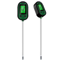 Garden 5 in 1 Soil Moisture Sensor pH Meter Metal Probe Soil Moisture Detector Acidity Temperature Tester for Plants Flo