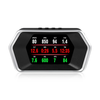 GEYIREN P17 4.3" OBD+GPS Dual System HUD Rotating LCD Detector Overspeed Water Temperature Speed Alarm Brake Turbine Tes