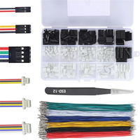 GH1.25MM Male Housing Connector Kit with Lock to DuPont 2.54MM Crimped Cables 20cm 26AWG Multi-color Wires for DIY Ardui