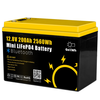 Gokwh 12V 200Ah BT + SOC Mini Car Bluetooth Energy Storage Box Battery Built-in Smart APP & LCD Energy IP65 Protection L