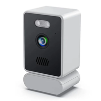 Guudgo 3MP 2K Mini Window Security Camera Wireless WiFi HD Night Vision Indoor Outdoor Window Wall Mount Indoors Home Su