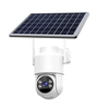 Guudgo 4MP HD Solar Powered Security Camera Video Surveillance Waterproof Full Color Night Vision WiFi Pan Tilt Two-Way