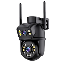 Guudgo 6MP HD 5X Zoom Dual Lens Security Camera WIFI PTZ IP66 Waterproof Night Vision 2-Way Audio Surveillance CCTV Came